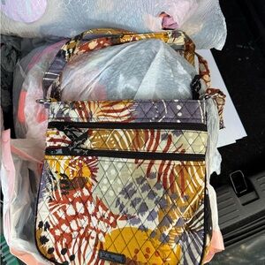 Vera Bradley Yellow and Purple Crossbody Bag